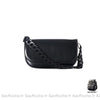 Sac Besace Cuir Véritable Femme Noir / 24 X 5.5 13Cm