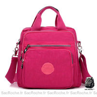 Sac Besace Femme à Fermeture Éclair - modèle Fuschia / 25x15x26cm - Sac Roche ™
