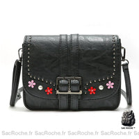 Sac Besace Femme Abordable - modèle Noir / 21 x 6 x 17cm - Sac Roche ™