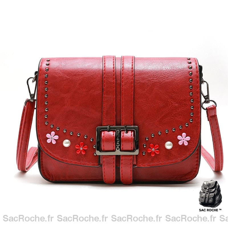 Sac Besace Femme Abordable Rouge / 21 X 6 17Cm