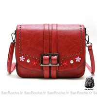 Sac Besace Femme Abordable - modèle Rouge / 21 x 6 x 17cm - Sac Roche ™