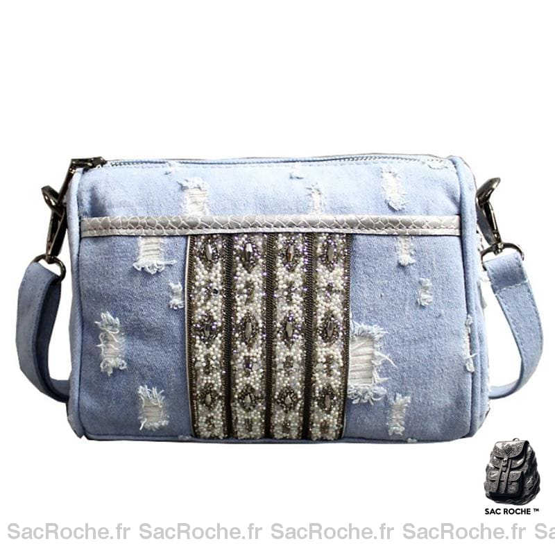 Sac Besace Femme Bleu Claire