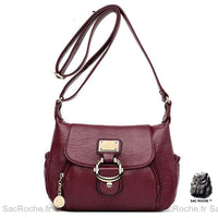 Sac Besace Femme Bordeaux - Sac Roche ™