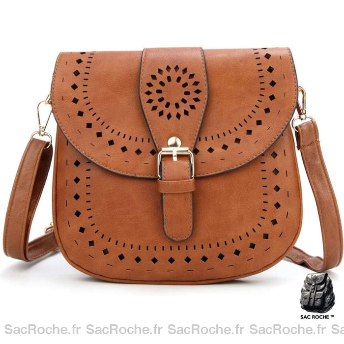 Sac Besace Femme Camel