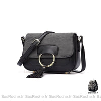 Sac Besace Femme Chic - modèle Noir - Sac Roche ™