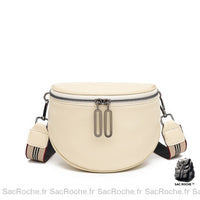 Sac Besace Femme Compact - modèle Beige - Sac Roche ™