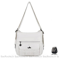 Sac Besace Femme Cours - modèle Blanc - Sac Roche ™