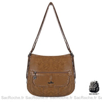 Sac Besace Femme Cours - modèle Marron - Sac Roche ™