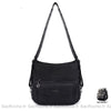 Sac Besace Femme Cours Noir