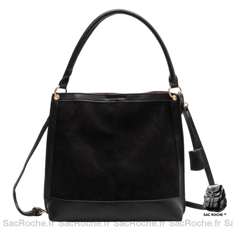 Sac Besace Femme Cours Pratique Noir / 31X30X8Cm