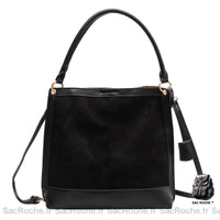 Sac Besace Femme Cours Pratique - modèle Noir / 31x30x8cm - Sac Roche ™