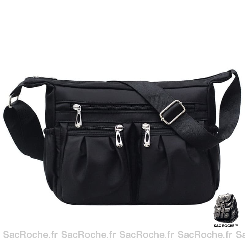 Sac Besace Femme Cours - Style Pratique Noir / 30X10X20Cm