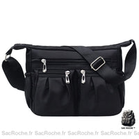 Sac Besace Femme Cours - Style Pratique - modèle Noir / 30x10x20cm - Sac Roche ™