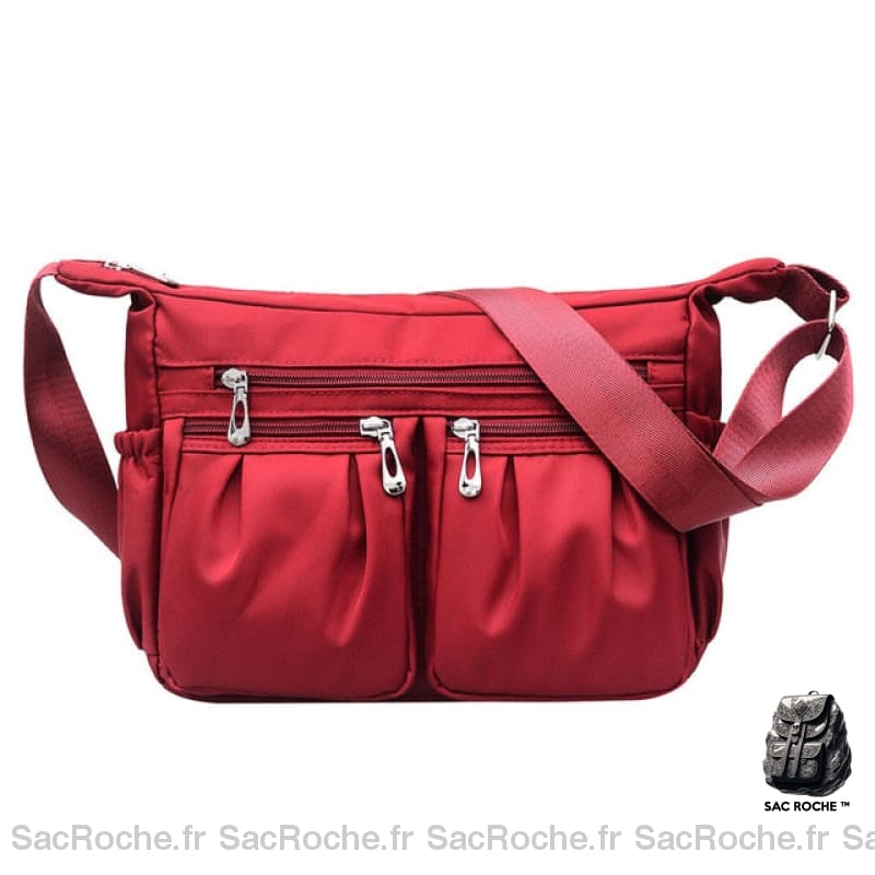 Sac Besace Femme Cours - Style Pratique Rouge / 30X10X20Cm