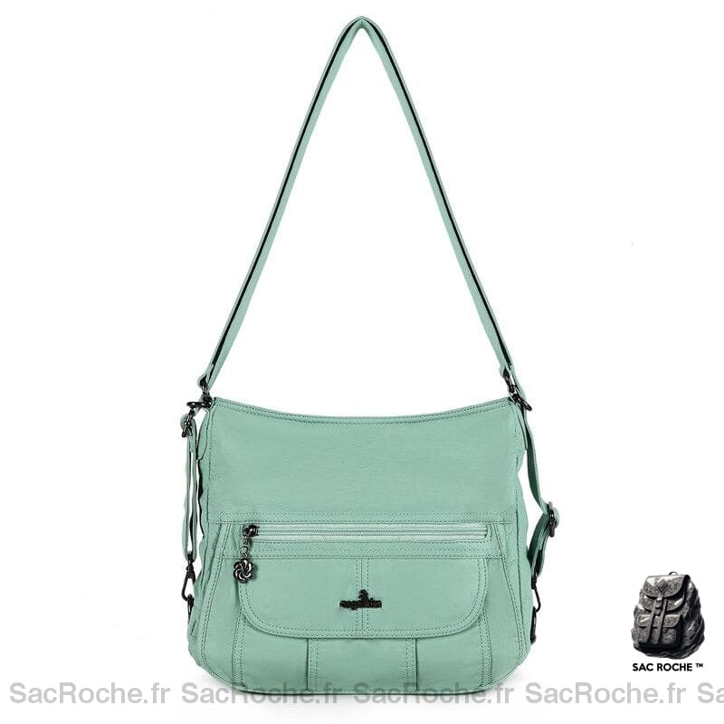 Sac Besace Femme Cours Vert