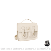 Sac Besace Femme Cuir - modèle Blanc - Sac Roche ™