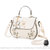 Sac Besace Femme Cuir Fermeture éclaire - modèle Blanc - Sac Roche ™