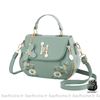 Sac Besace Femme Cuir Fermeture Éclaire Vert