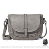 Sac Besace Femme Cuir Gris
