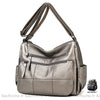 Sac Besace Femme Cuir Gris Clair