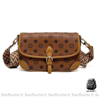 Sac Besace Femme Cuir - modèle Marron / 24 x 9 x14cm - Sac Roche ™