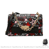 Sac Besace Femme Cuir Noir / 23X14X10Cm