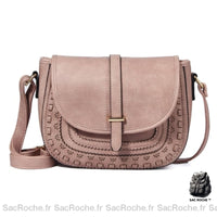 Sac Besace Femme Cuir Rose