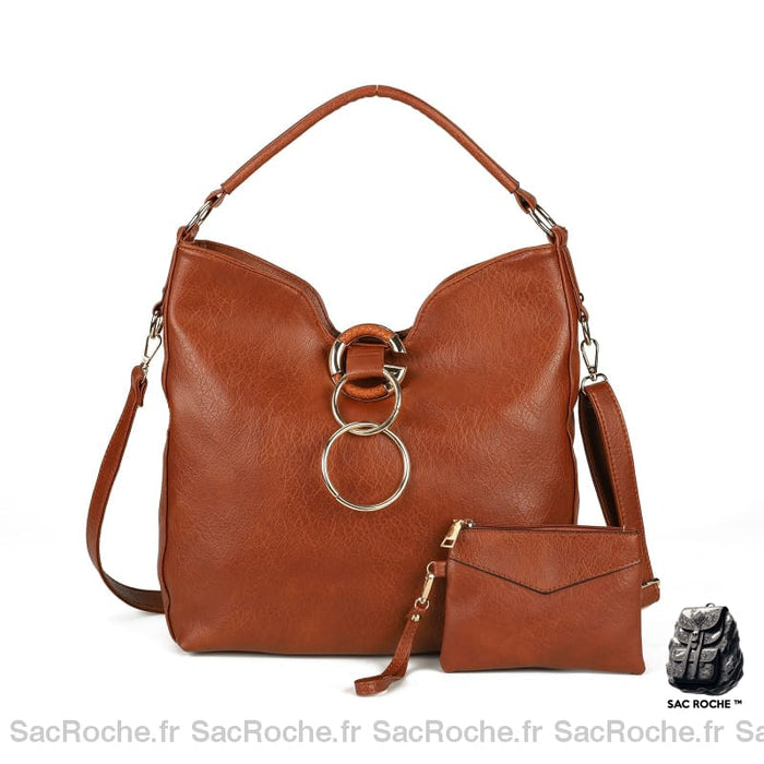 Sac Besace Femme Cuir Simili Court
