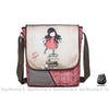 Sac Besace Femme Dessin Rouge