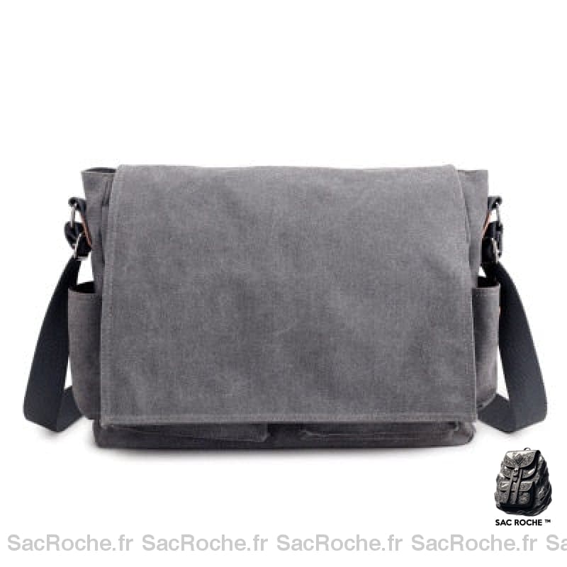 Sac Besace Femme École - Pratique Et Tendance Gris / 38X11X30Cm