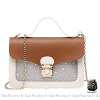 Sac Besace Femme Élégant - modèle Marron - Sac Roche ™