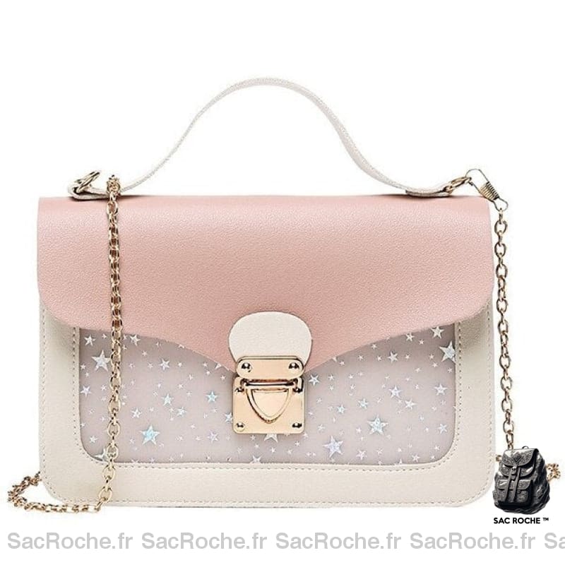 Sac Besace Femme Élégant Rose