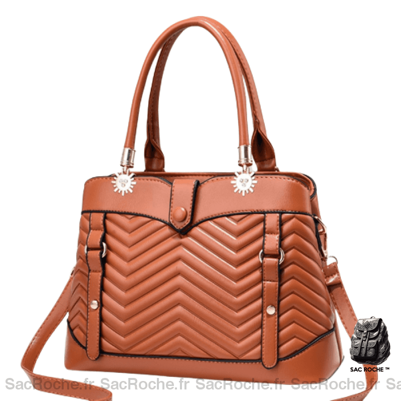 Sac Besace Femme En Couleur Camel
