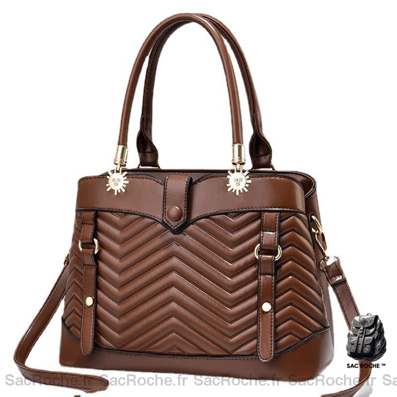 Sac Besace Femme En Couleur Marron