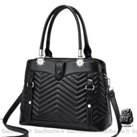 Sac Besace Femme en Couleur - modèle Noir - Sac Roche ™