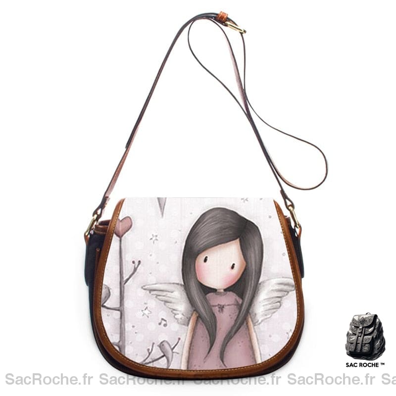 Sac Besace Femme En Cuir 5 / 24X19X9Cm