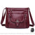 Sac Besace Femme en Cuir Souple - modèle Bordeaux / 27x10x24 cm - Sac Roche ™