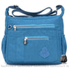 Sac Besace Femme En Nylon Bleu Ciel / 32 X 11 24Cm