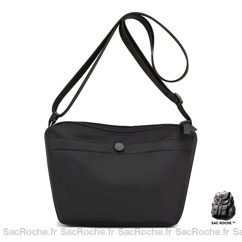 Sac Besace Femme En Tissu Noir