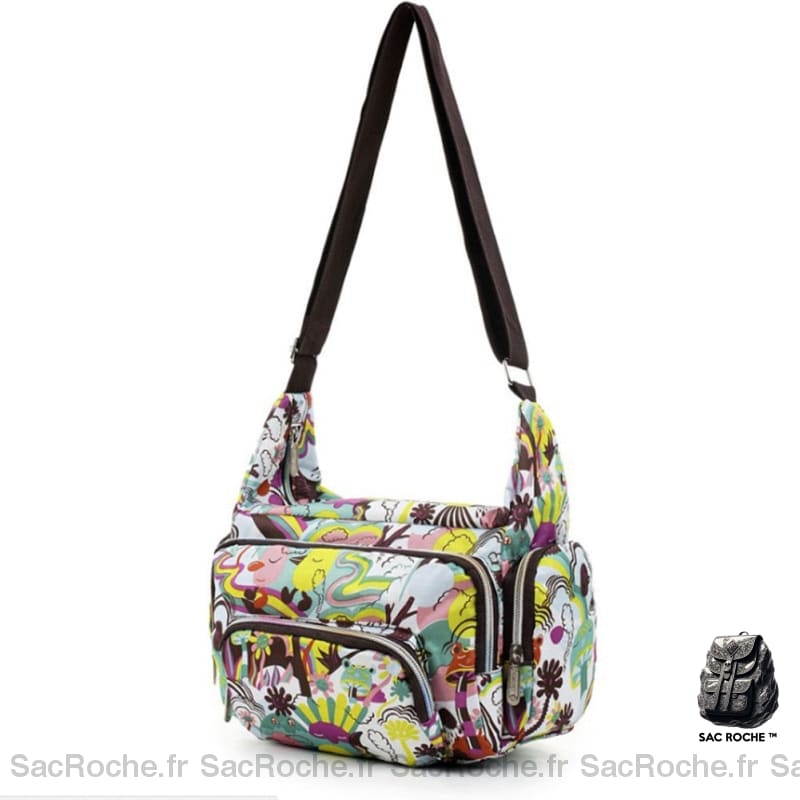 Sac Besace Femme En Tissu Synthétique Modèle 5