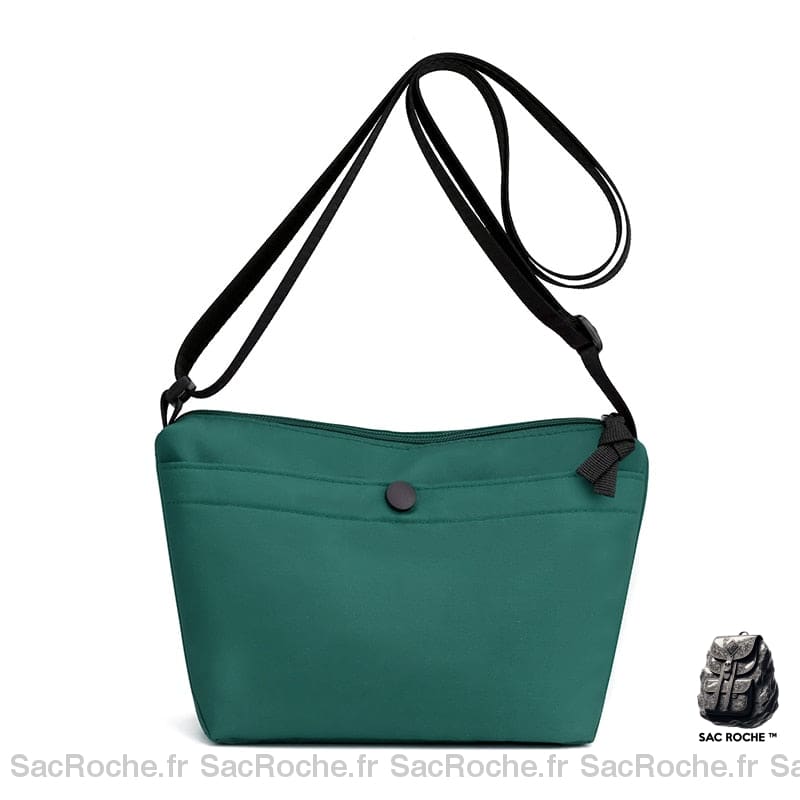 Sac Besace Femme En Tissu Vert