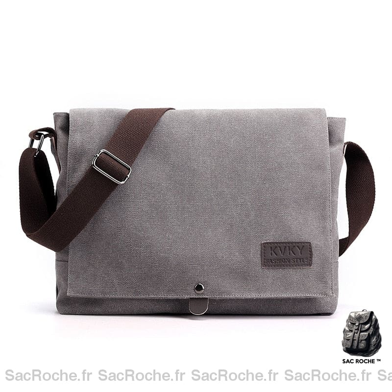 Sac Besace Femme En Toile Pas Cher Gris Besace Femme