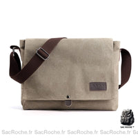 Sac besace femme en toile pas cher - modèle Kaki - Sac Roche ™