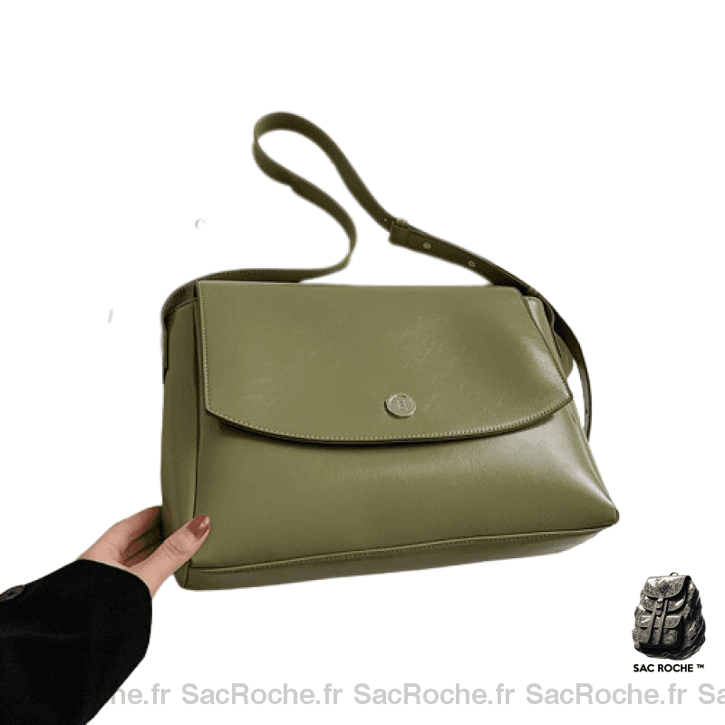 Sac Besace Femme Enseignant Vert / 36Cmx26Cmx8Cm