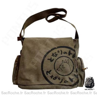 Sac Besace Femme Étudiant - modèle Vert foncé - Sac Roche ™