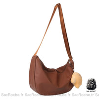 Sac Besace Femme:  Grand Et Pas Cher Marron / 40.5X23X10Cm