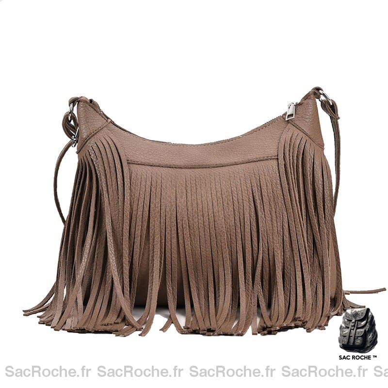 Sac Besace Femme Grand Format Café / 27X22X7Cm