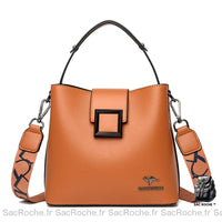 Sac Besace Femme Grand Format - modèle Marron - Sac Roche ™