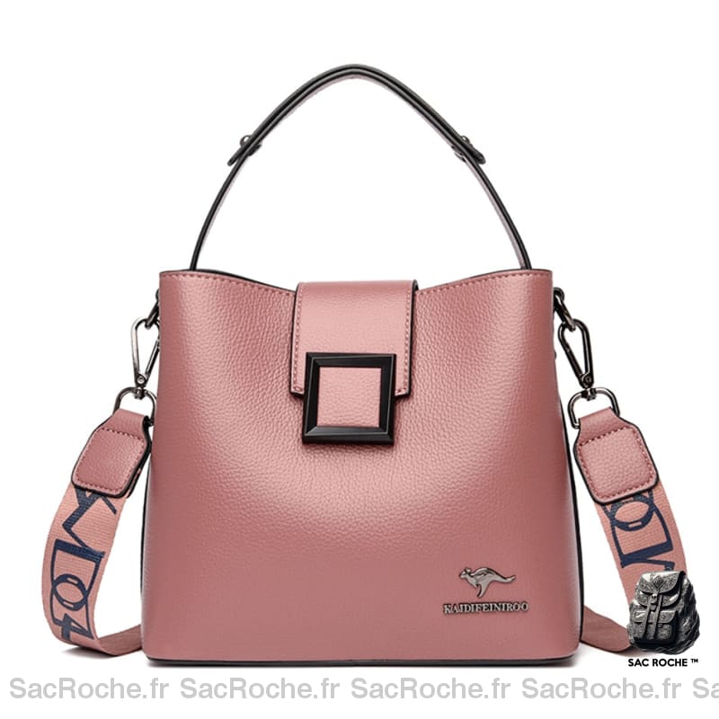 Sac Besace Femme Grand Format Rose