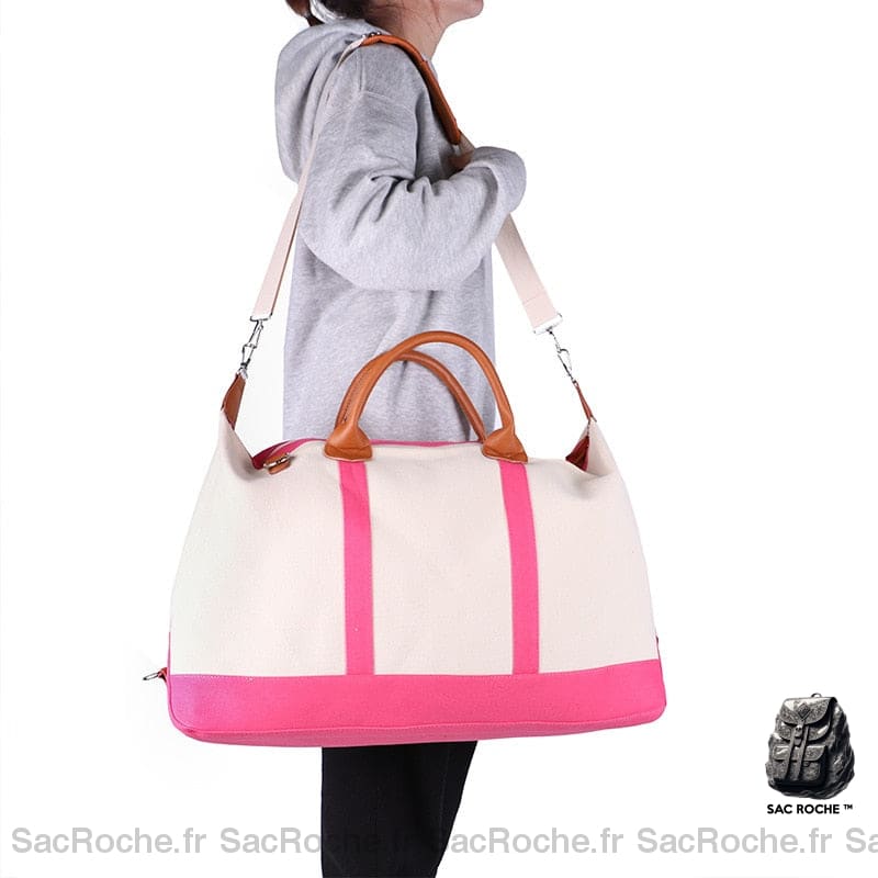 Sac Besace Femme Grand Format Rose